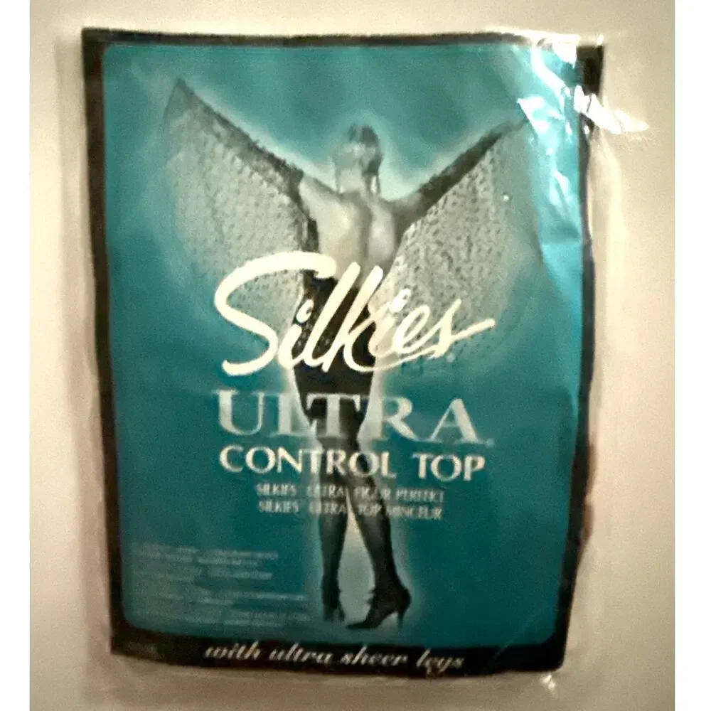 VTG 90s/Y2K Silkies Ultra Control Top Pantyhose | Medium | Beige/Honey | NOS